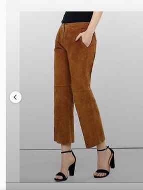 Express Suede Cropped Pants Sz 0